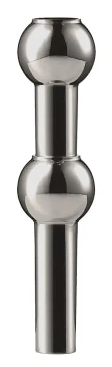 Stoff Nagel Dizajnová vázička STOFF Nagel Black Chrome