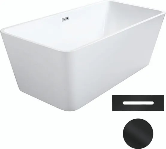 Besco Akrylátová voľne stojaca vaňa Evita 160x80 BESCO-Typ výpuste: Click-Clack s prepadom, chróm, BESCO-Rozmery: 160x80, BESCO-Farba: Biela