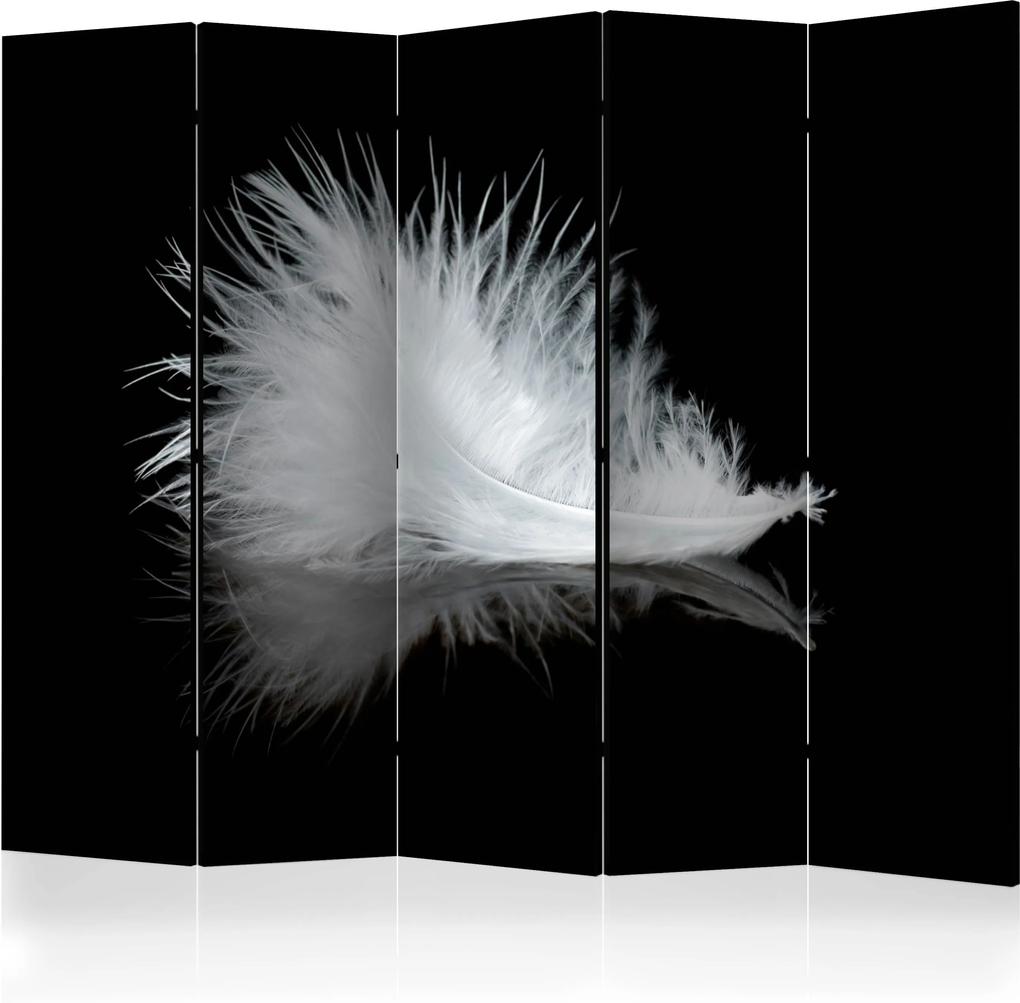 Paraván - White feather [Room Dividers] 225x172