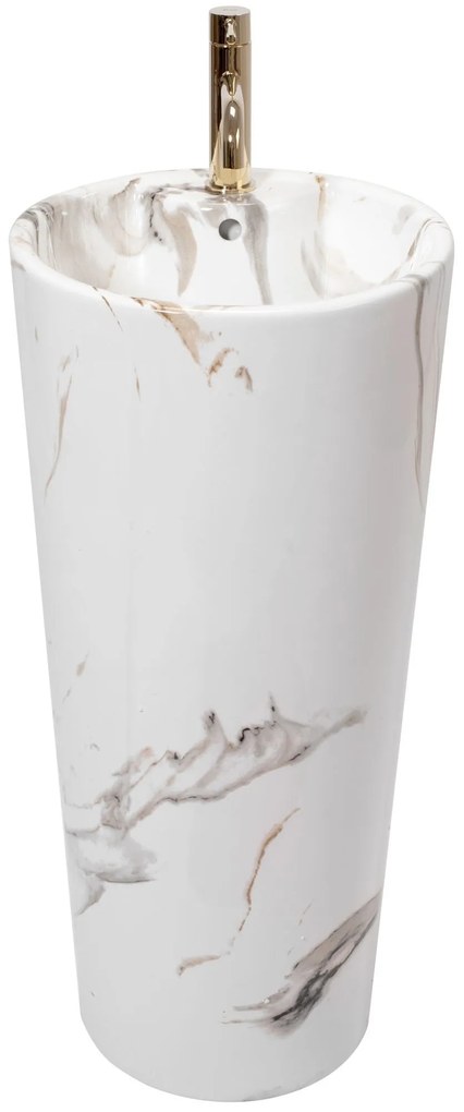 Rea Blanka voľne-stojace umývadlo, 84 x 40 cm, Marble imitácia kameňa, REA-U8704