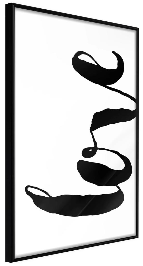 Artgeist Plagát - Black Love [Poster] Veľkosť: 20x30, Verzia: Čierny rám