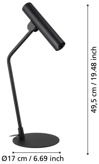 Eglo 900908 - LED Stolná lampa ALMUDAINA LED/5W/230V