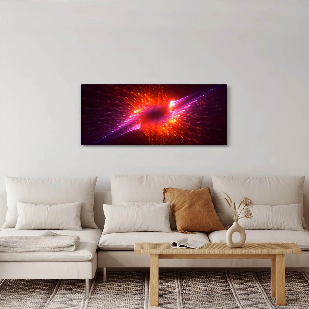 Obraz modernej tŕnistej abstrakcie (120x50 cm)