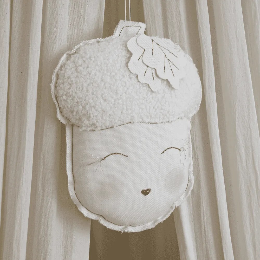 Závesná dekorácia dubový orech vanilka 23x29x10cm