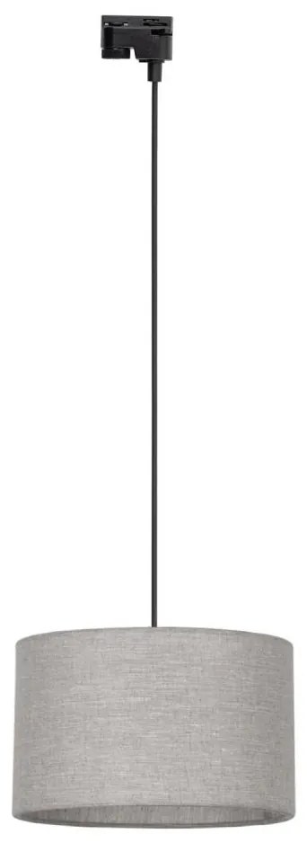 Luster na lanku do lištového systému TRACER 1xE27/15W/230V pr. 38 cm čierna/šedá