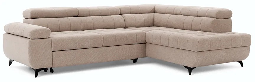 Rohová sedacia súprava rozkladany Dragonis Pravý - béžový Crown 2 Beige