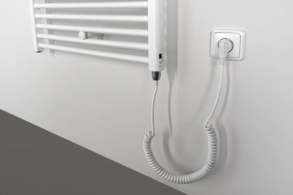 Aqualine, DIRECT-E elektrické vykurovacie teleso, rovné, 600x1320 mm, 600W, biela, ILE36T