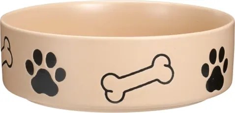 Miska pre miláčikov 850 ml, motív labka a kosť%