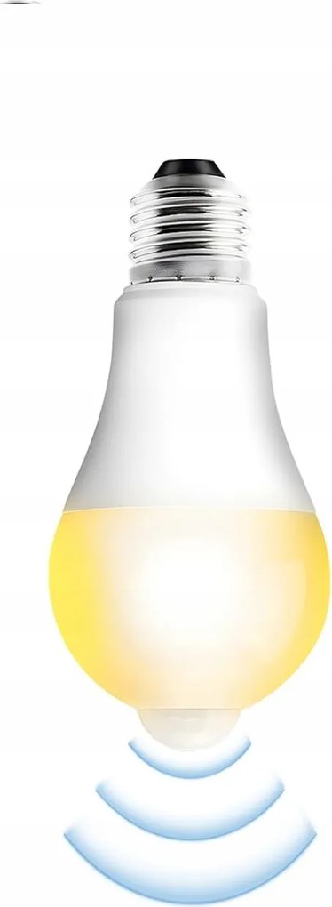 Led Žárovka E27 12W Senzor Pohybu, Teplá Farba 3000K, Klasa A+ nie je k dispozícii
