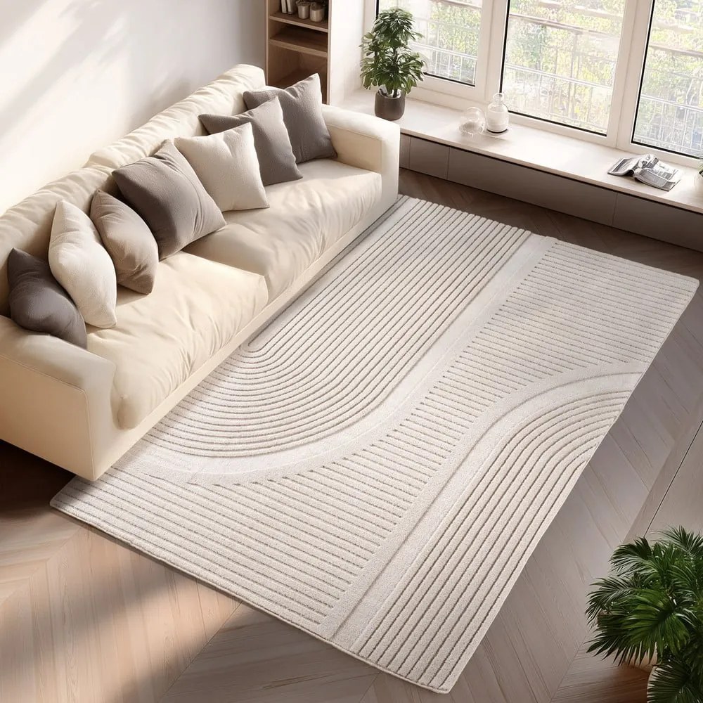 Krémový prateľný koberec 200x290 cm Pompei 1612 – Ayyildiz Carpets