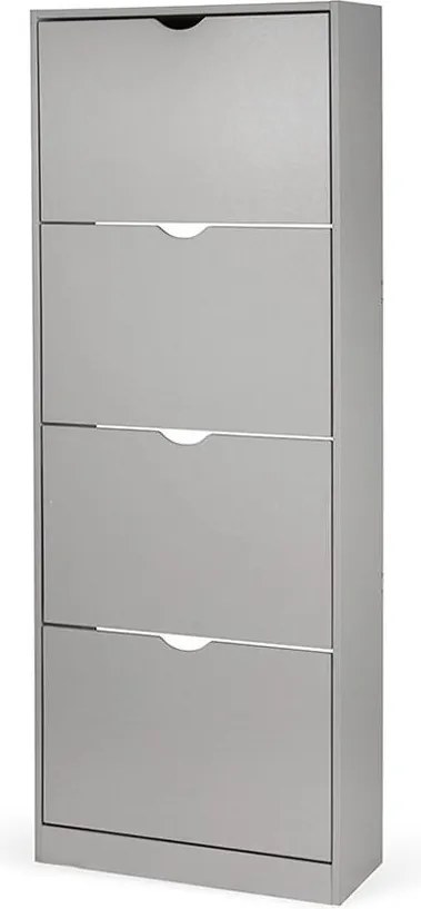 Botník AVENBERG SLIM FLIP 4 sivý