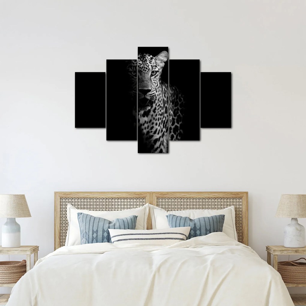 Obraz - Portrét leoparda (150x105 cm)