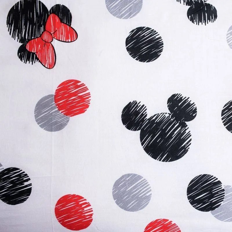 JERRY FABRICS Obliečky Mickey a Minnie Love and kiss Bavlna, 140/200, 70/90 cm