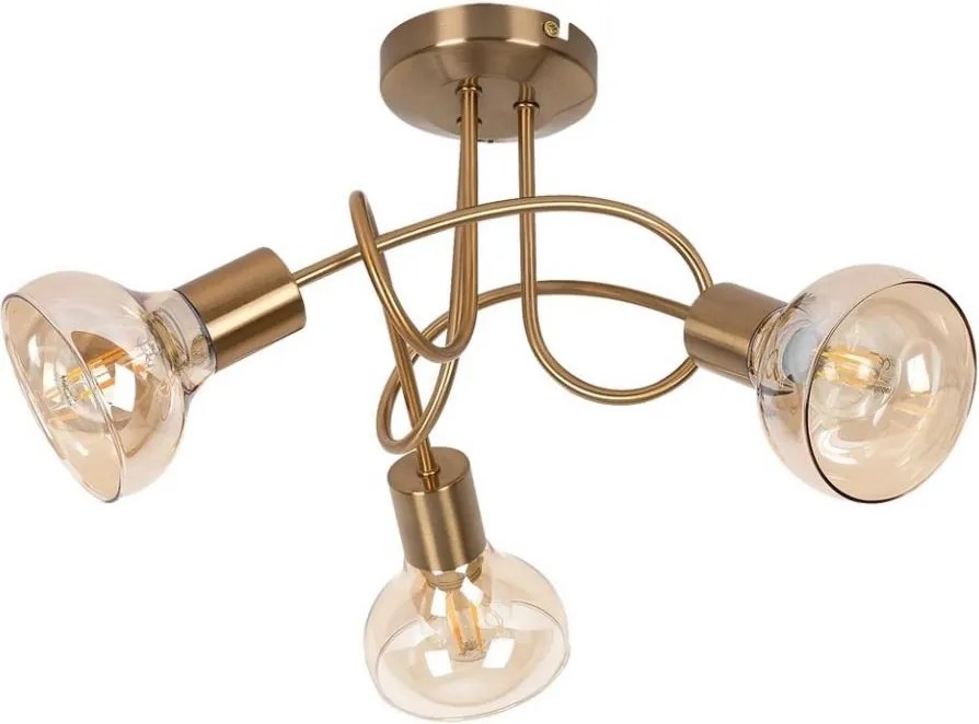 Rabalux 5548 - Prisadený luster HOLLY 3xE14/40W/230V zlatá