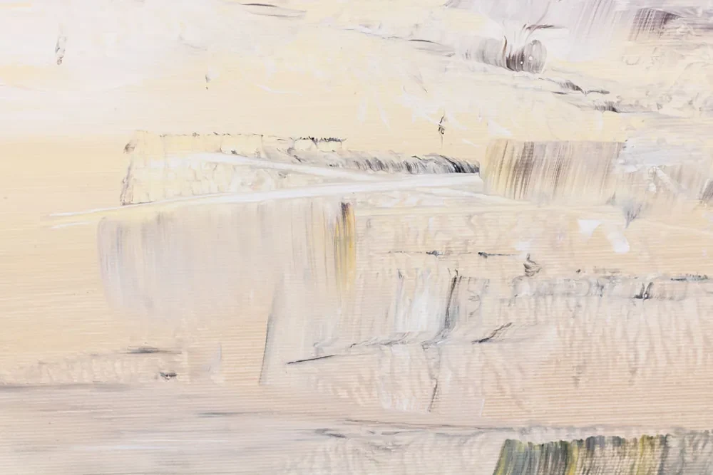 Maľovaný obraz na stenu ABSTRAKTNÝ HORIZONT Zľava 30 % 90x90 cm