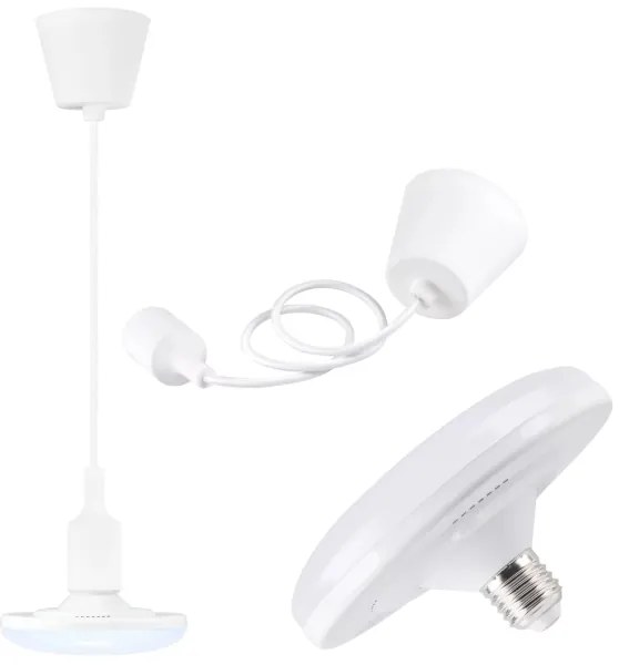 LED Závesné svietidlo KIKI 1xE27/10W/230V biele