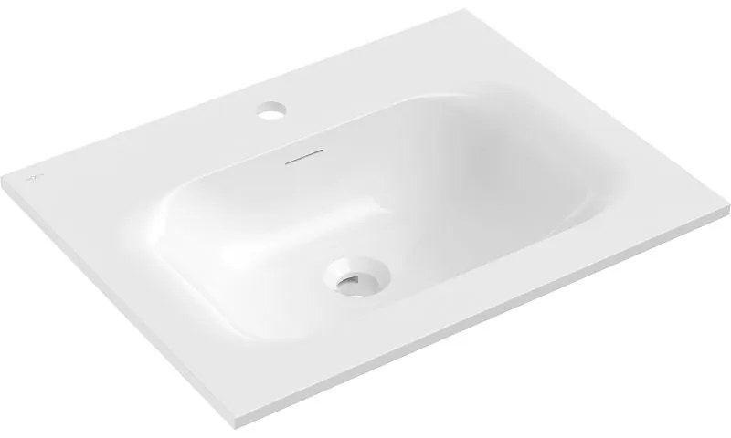 Mexen Vela, umývadlo na zapustenie 61 x 46,5 cm, biela lesklá, 25236000