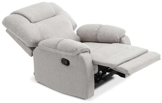 BONTEC Relaxačné kreslo, béžová, látka, TV-4088 CRM2 Farba: Šedá