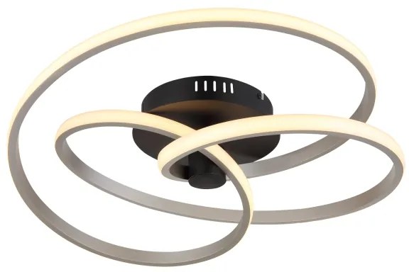 Globo 67183-40N - LED Prisadený luster GLYXAR LED/40W/230V chróm/čierna