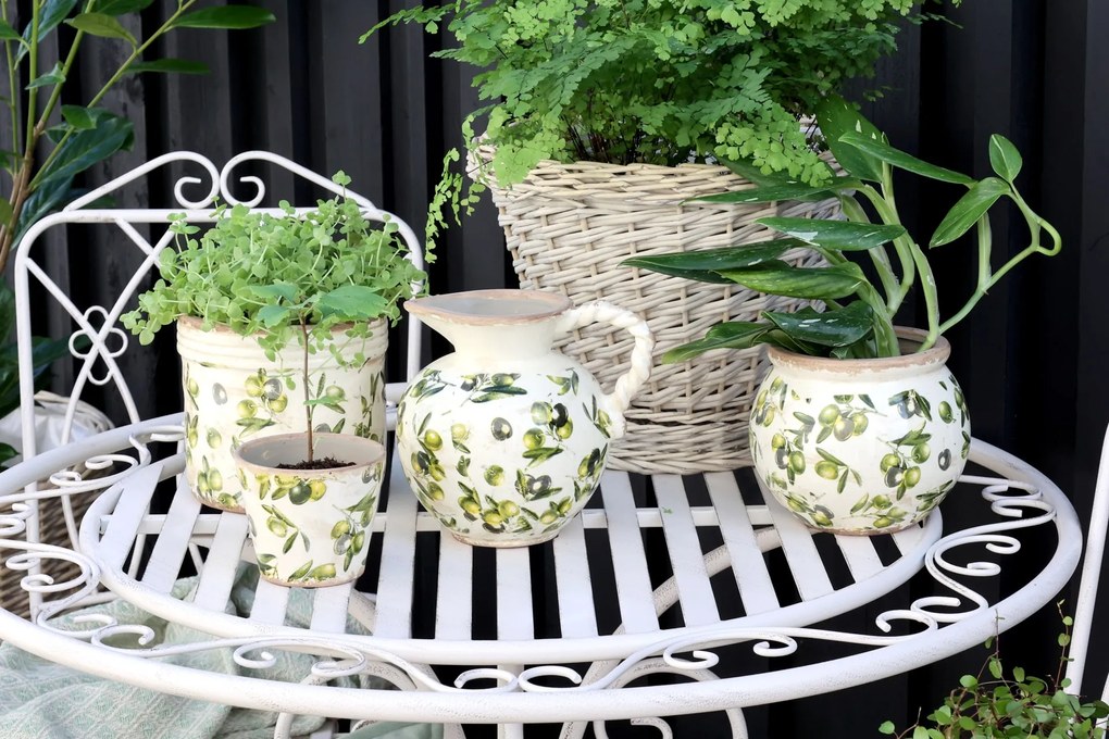 Chic Antique Záhradná súprava stola s 2 stoličkami Bistro Antique Cream