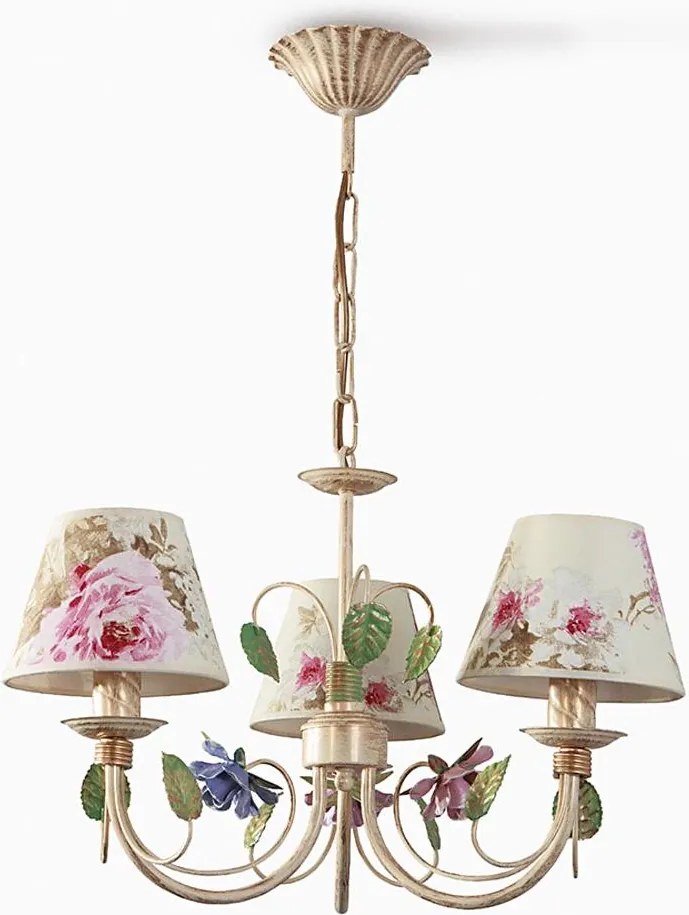 Luster na reťazi CAMELLIA 3xE14/40W/230V ružová