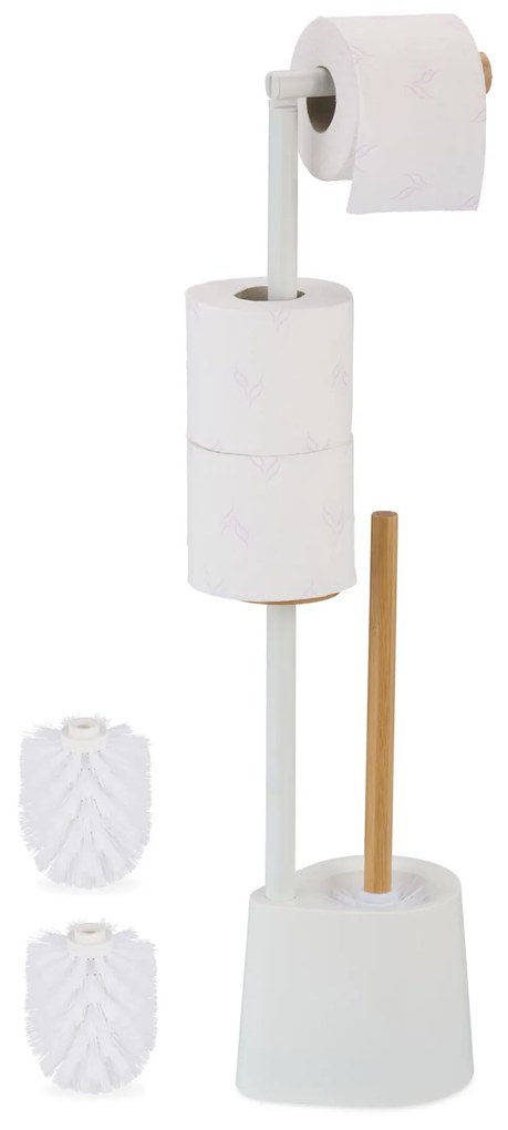 Stojanový držiak na toaletný papier RD49112, biela