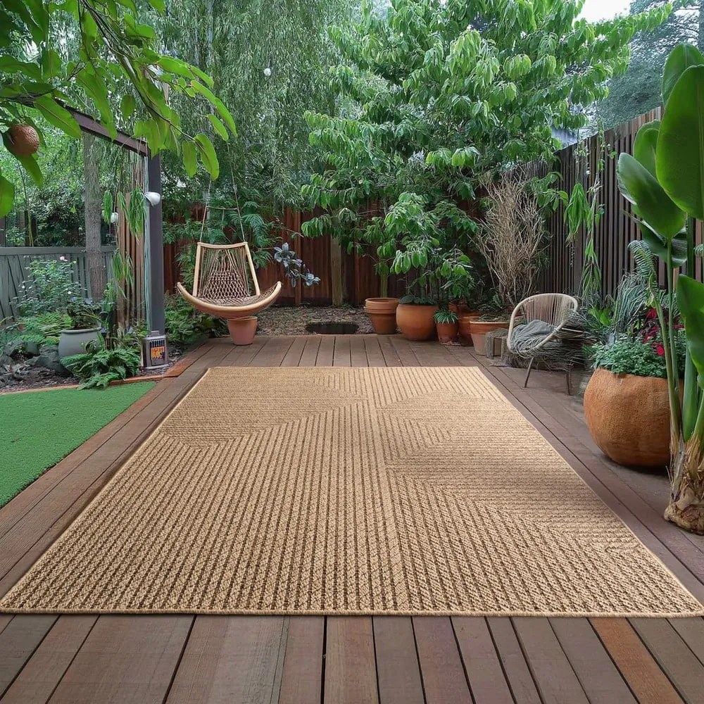 Hnedý vnútorný a vonkajší koberec 240x340 cm Timber 1404 – Ayyildiz Carpets