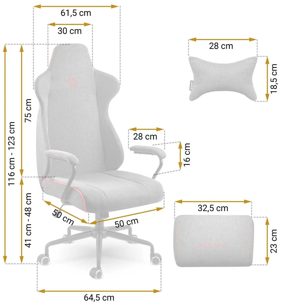 Kancelárska stolička Sofotel Verona 2583 - šedá