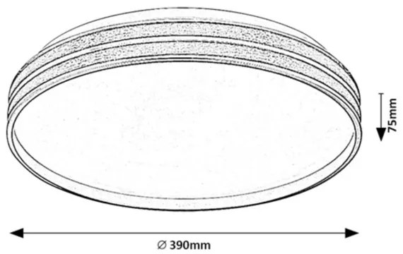Rabalux 71141 - LED stmievateľné stropné svietidlo GANDOR LED/24W/230V 3000-6500K