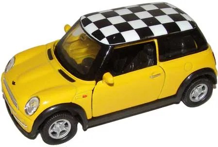 Welly Auto 1:34 Welly Mini Cooper žltý 11cm