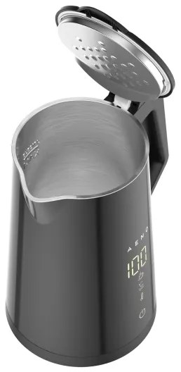 AENO - Inteligentná rýchlovarná kanvica s LED displejom 1,7 l 2200W/230V čierna