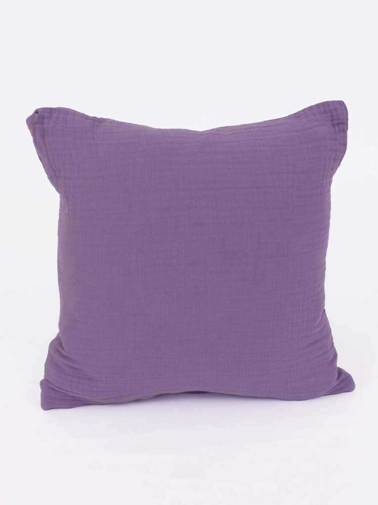 Mušelínová obliečka na vankúš 40 × 40 cm – Alexia levanduľová