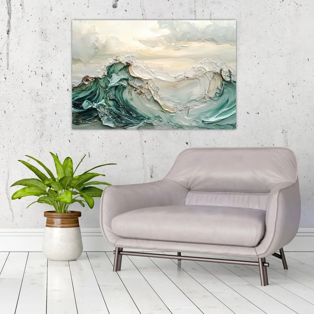 Obraz - 3D abstrakcie mora (90x60 cm)