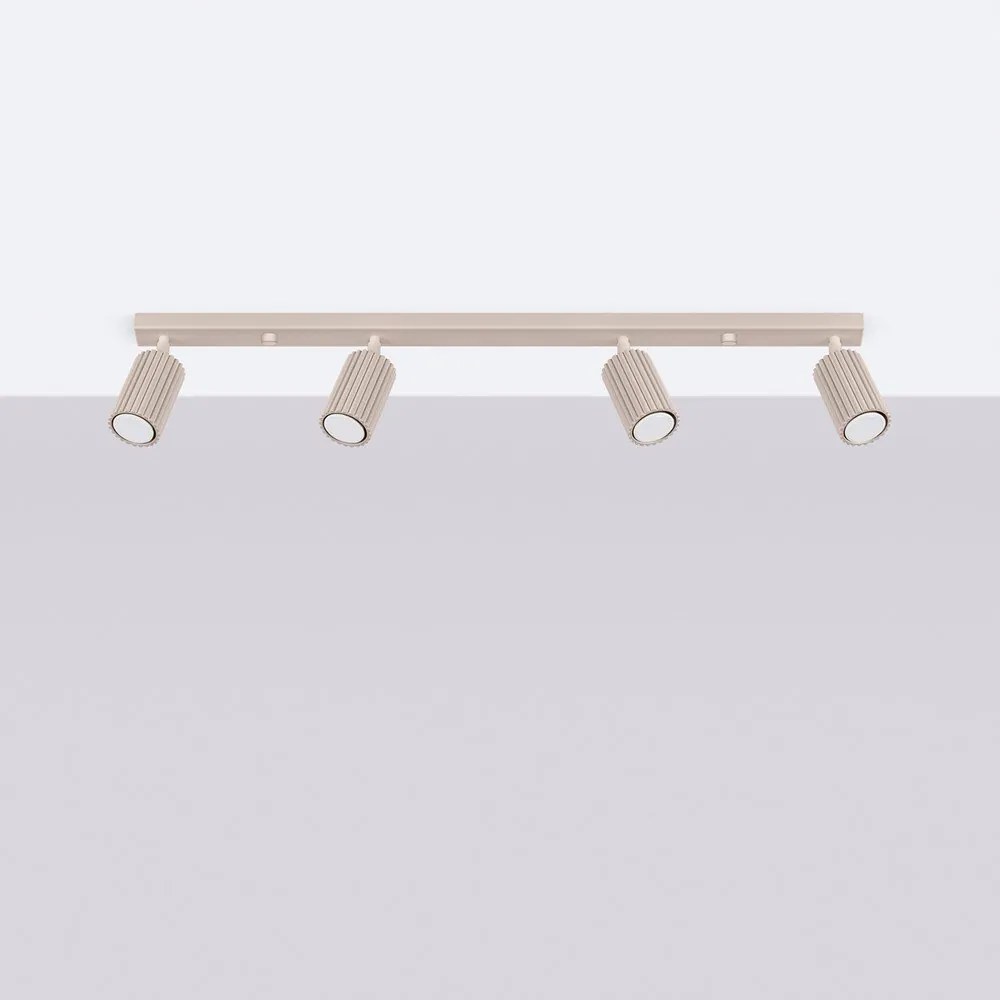 Taupe kovové bodové svietidlo 6,5x81 cm Gleam – Sollux