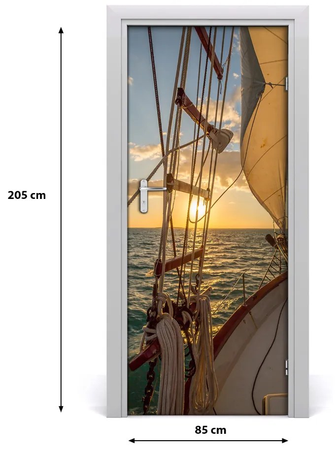 Fototapeta samolepiace na dvere jachta 85x205 cm