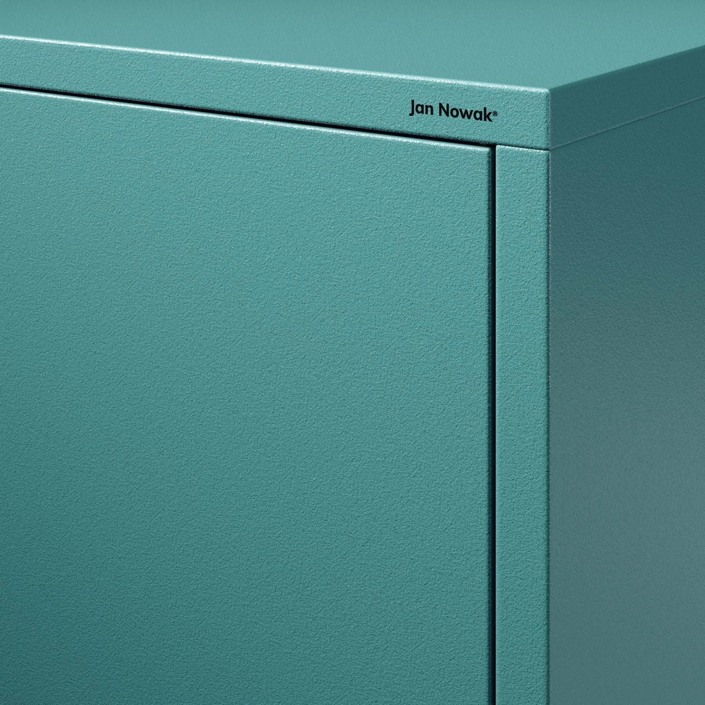 Šatníková skriňa FLAVIO, 800 x 1850 x 450 mm, Modern: morská farba