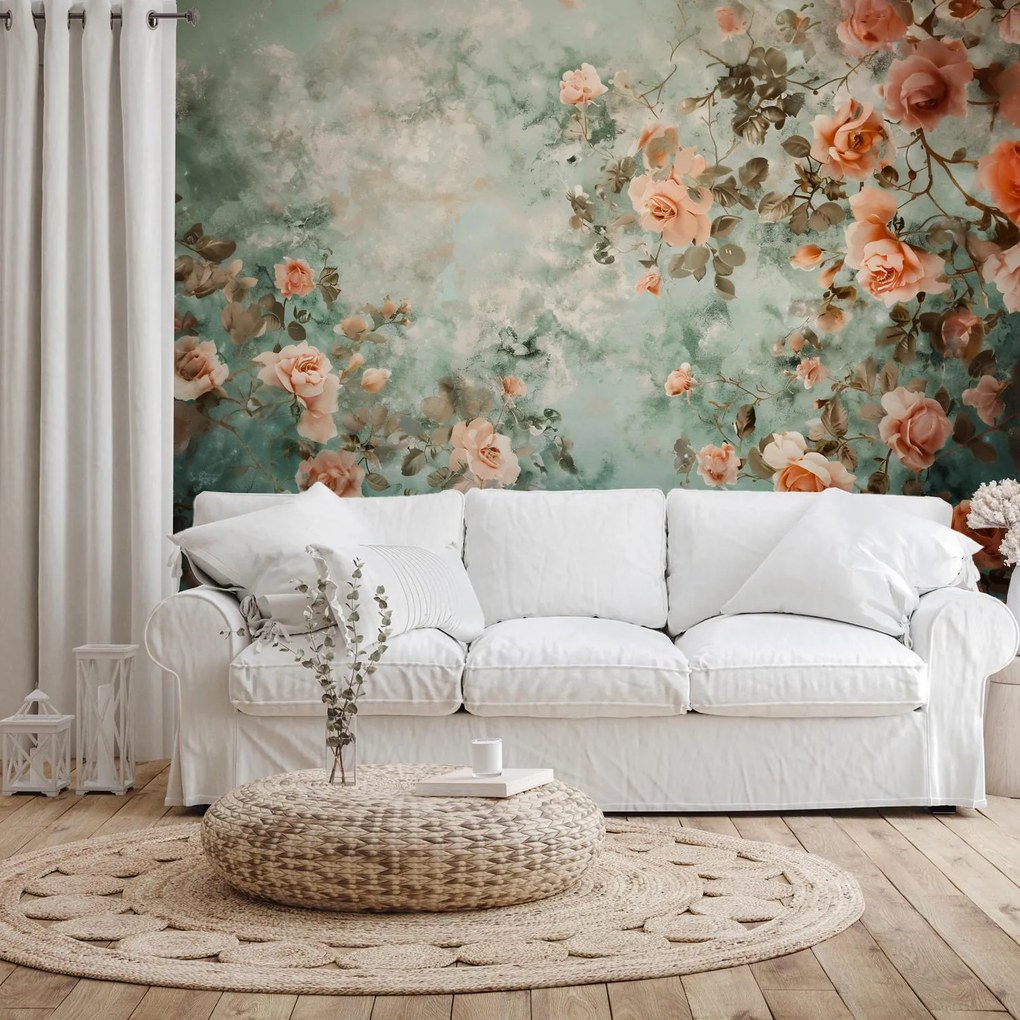 Fototapeta - Pastelové ruže (147x102 cm)