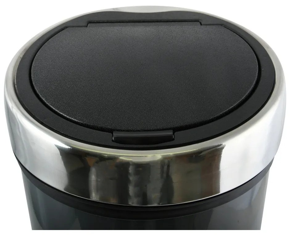 Tmavosivý dotykový oceľový odpadkový kôš 30 l – MSV