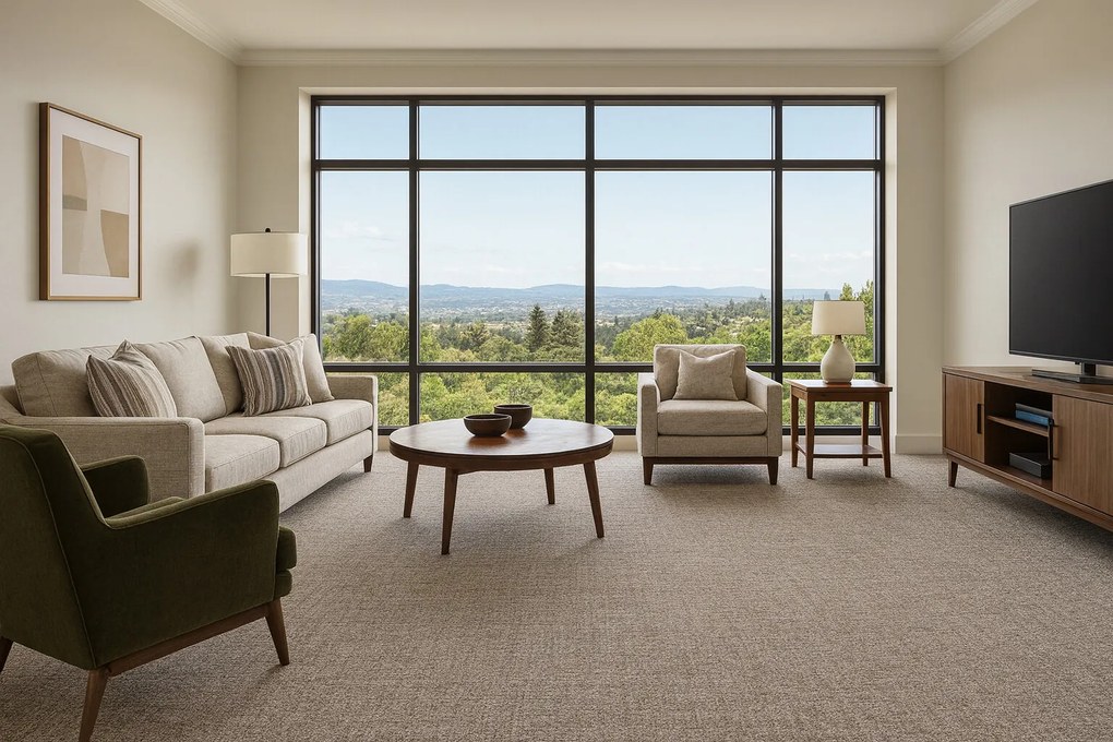 Vopi, Metrážny koberec Alassio hnedý - neúčtujeme odrezky z role, na mieru, šíře 1,33m,1m,2m,3m,4m,na mieru, neúčtujeme odrezky, hnedá, filc, detská izba