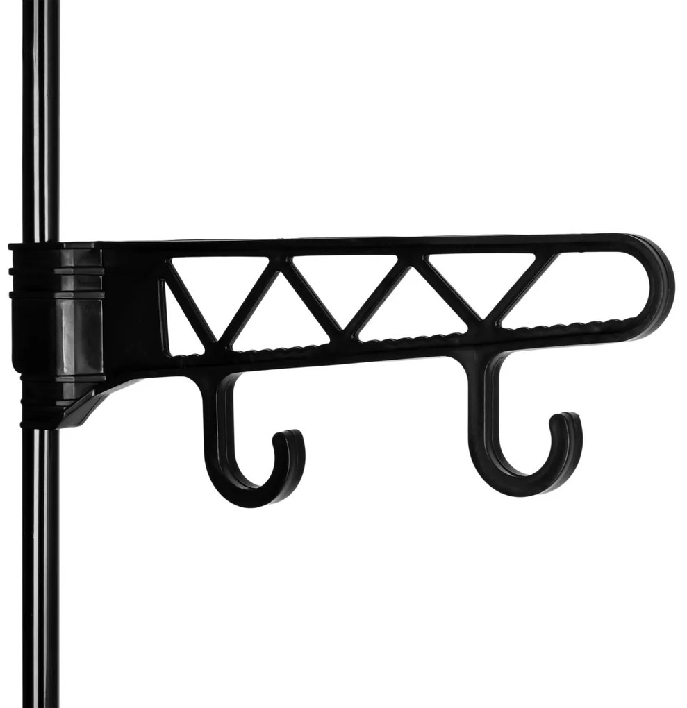 Otvorená šatníková skriňa AMELIA 107 cm čierna