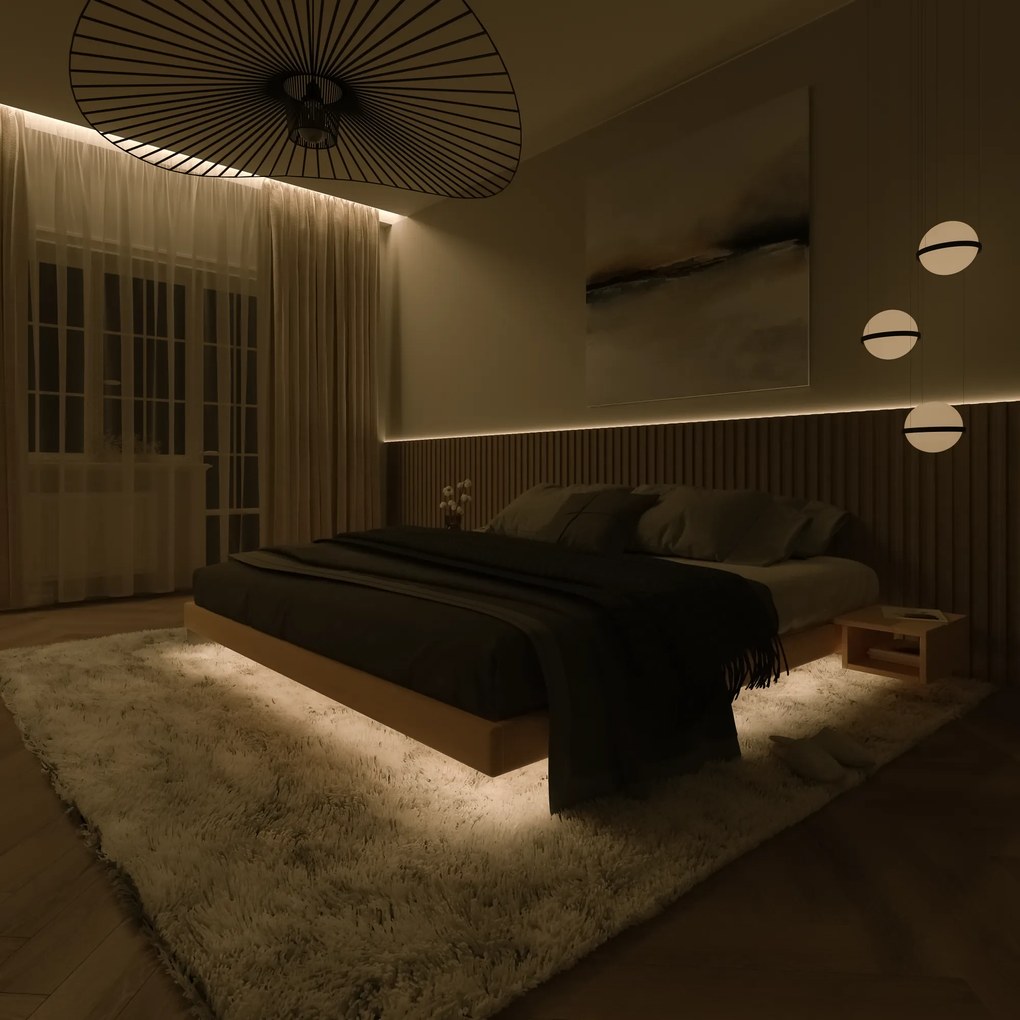 Manželská posteľ CARRE 03 200x200 z masívu