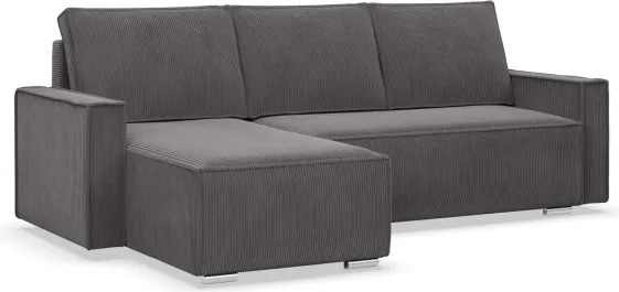 Rohová rozkladacia sedačka NOTO Poso 022 tmavosivá