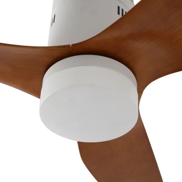 ZEVENTI - LED stropný ventilátor PADUA LED/18W/230V Wi-Fi Tuya biela/hnedá + DO