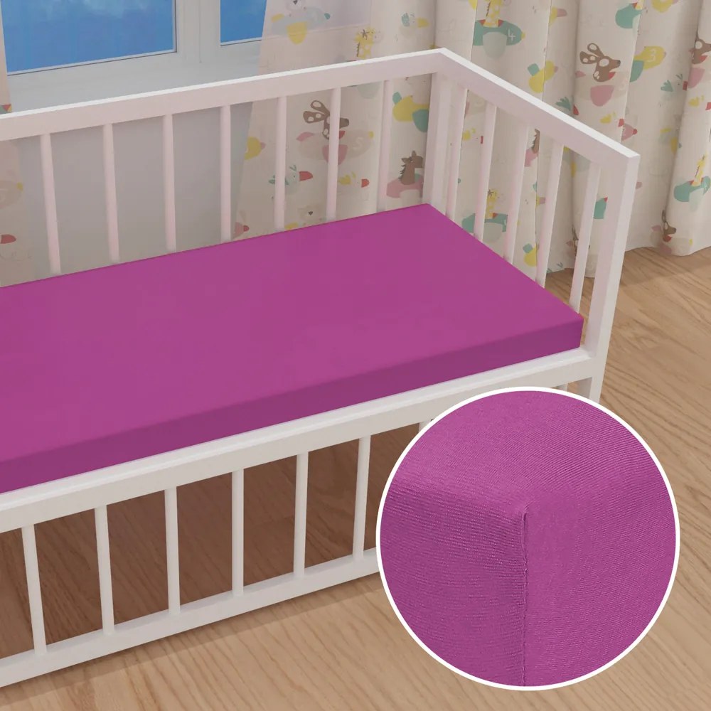 Detské jersey napínacie prestieradlo do postieľky JR-009 Orgovánové 60 x 120 x 10 cm - do postieľky