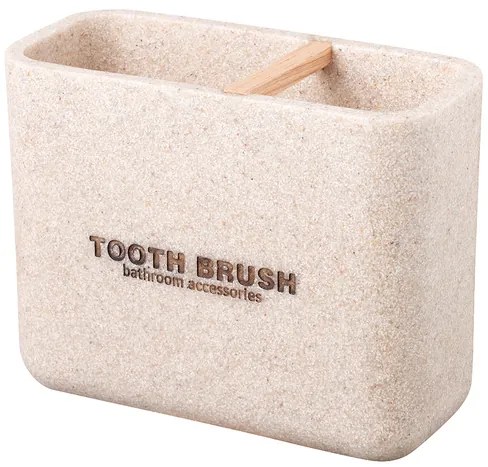 BISK Erga Dakar, držiak na zubné kefky na postavenie, béžová, ERG-07569