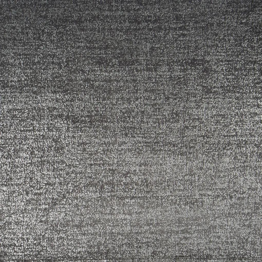 Zamatový sivý záves AMBI so škvrnitou striebornou potlačou 140x270 cm