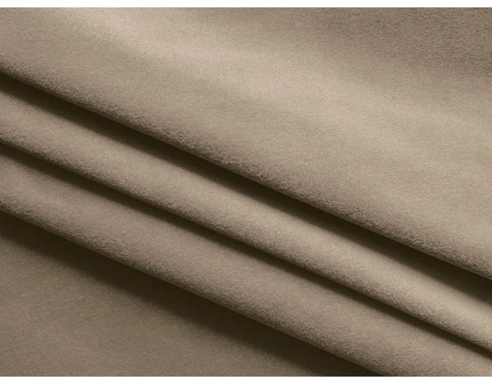 Béžové zamatové kreslo Ekahi – Makamii