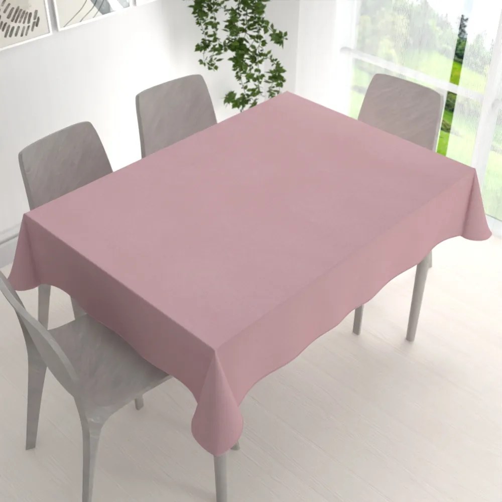Biante Veľký dekoračný obdĺžnikový obrus BKS-413 Púdrovo ružový - 2.AKOSŤ 220x260 cm
