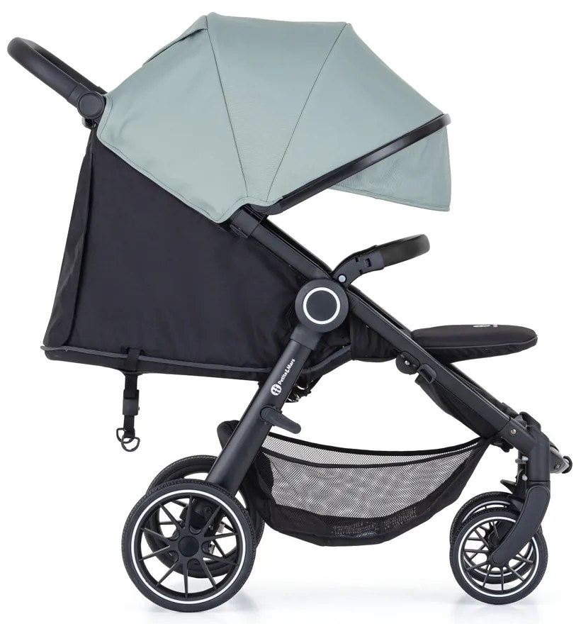 PETITE&MARS kočík športový Street+ RWS black iron green complete