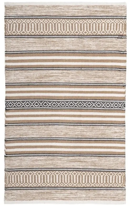 Béžový prateľný bavlnený koberec 70x140 cm – Casa Selección